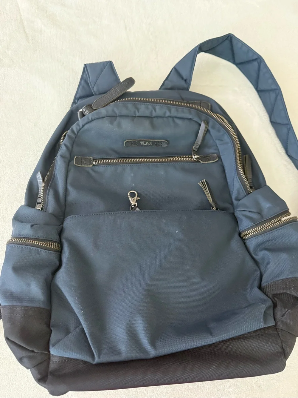 TUMI Navy Blue unisex Adult Backpack - Everyday Commuter Pack